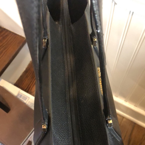 MICHAEL KORS Tumbled Black Leather Crossbody Satchel - Picture 16 of 17